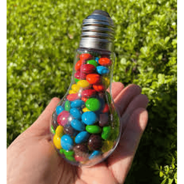 Ampolleta de Plastico con Tapa Metalica Rosca & Tus Regalos Inovadores