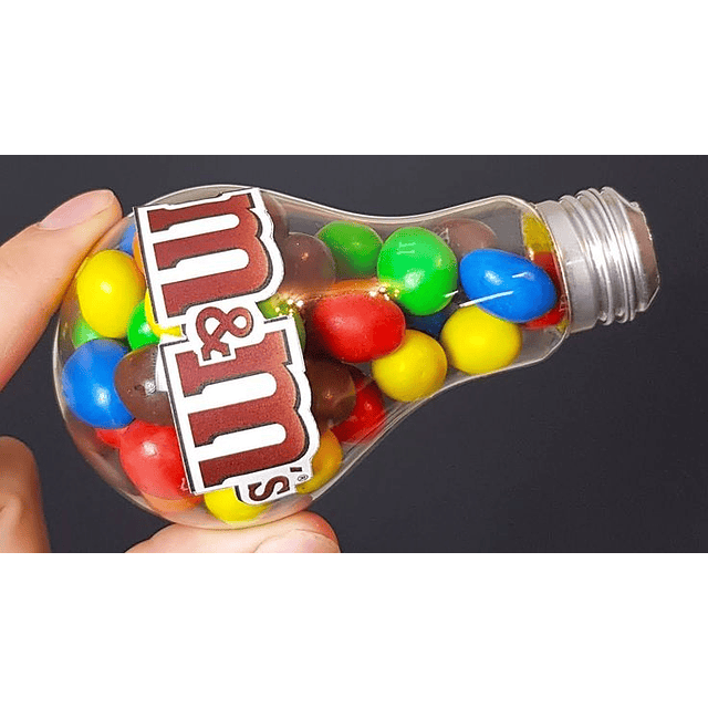 Ampolleta de Plastico con Tapa Metalica Rosca & Tus Regalos Inovadores