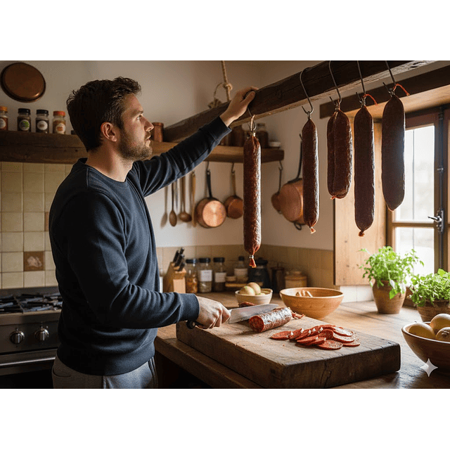 Salchichón Vela Ibérico - Pieza 2 Kg aprox. 60cm de Largo