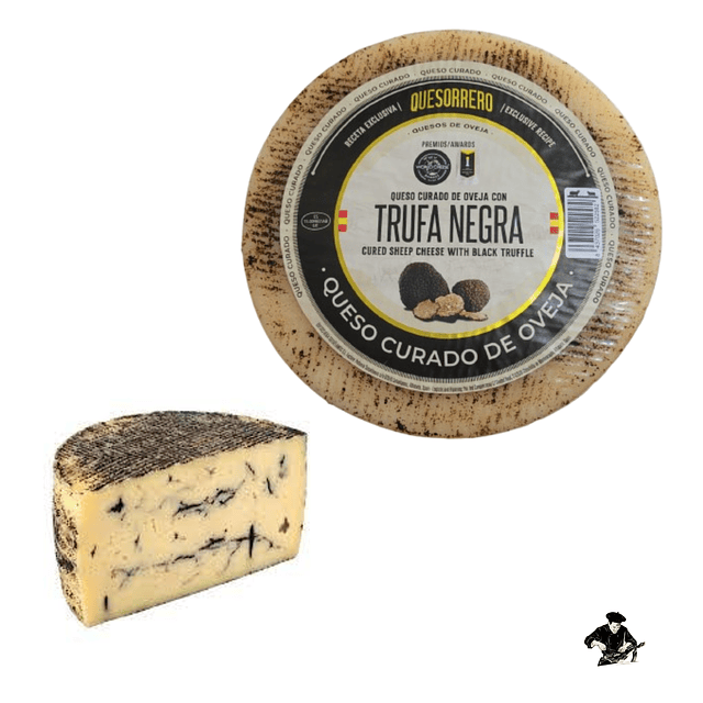    Queso de Oveja Curado con Trufa Negra leche cruda - 3,4 kg aprox. Importado