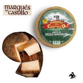 Horma Queso Ibérico Mezcla Semicurado 3,3 Kg aprox. Tres Leche «Marques del Castillo» 