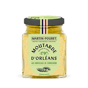 Mostaza de Orleans con Crujientes Pepinillos 850g Importada de Francia