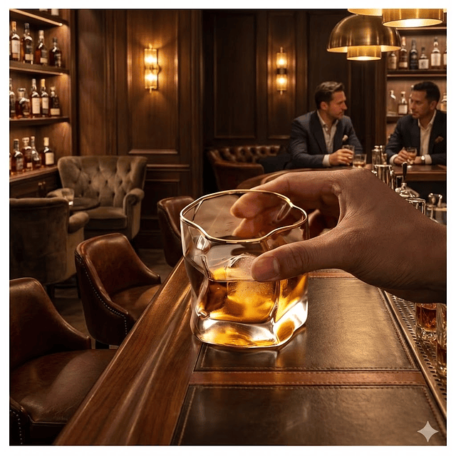 Vaso Whisky color Ambar set 6 Unidades