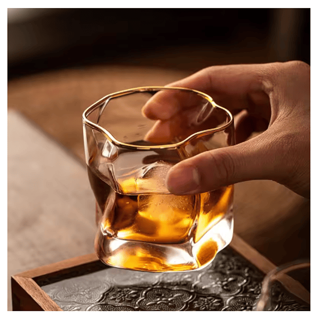 Vaso Whisky color Ambar set 6 Unidades