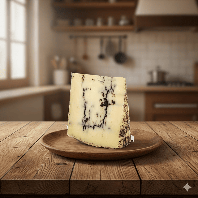 Queso Oveja con Ajo Negro - Cuña 180 g.