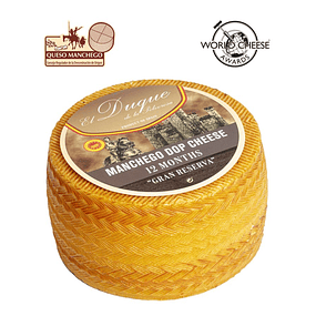 QUESO OVEJA SEMICURADO D.O.P. MANCHEGO DUQUE DE LA POLVOROSA PIEZA 1 KG Leche: Oveja
