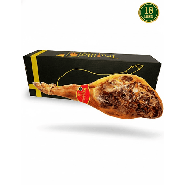 Jamón Serrano Et roja 7,5 kg aprox.  Importado de España. SIN ATRIL Y CUCHILLO
