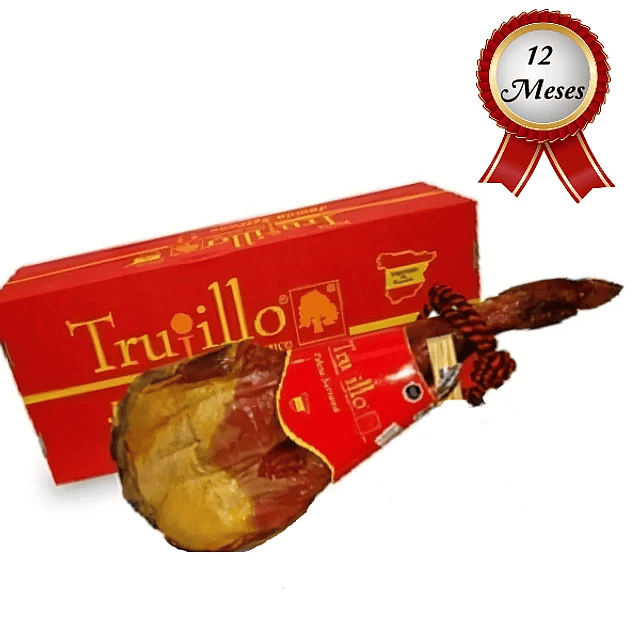 Paleta jamón serrano Pierna delantera etiqueta roja 4,8Kg sin atril y cuchillo