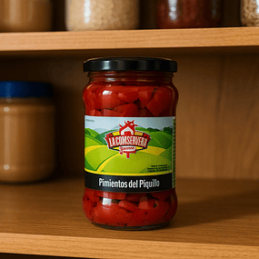 Pimientos del Piquillo ﻿Frasco en Vidrio 290g La Conservera.