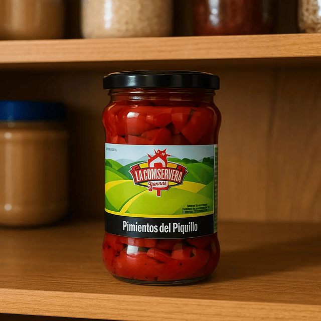 Pimientos del Piquillo ﻿Frasco en Vidrio 290g La Conservera.