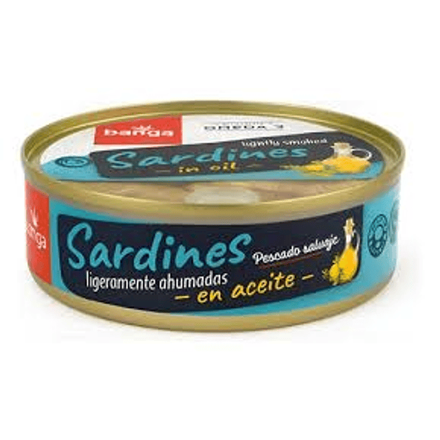 Sardinas Ahumadas en Aceite 120g. Banga
