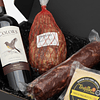 Box ibérico Deluxe & 1 Kilo Jamón Serrano & Chorizo Vela Ibérico 500g