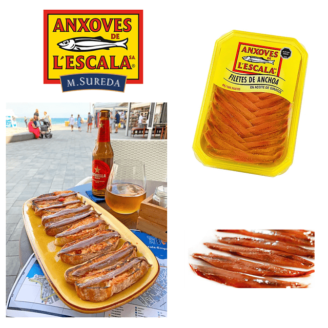 Terrina de Anchoas del Mediterranéo en Aceite 700 gr. neto /500 g. escurrido