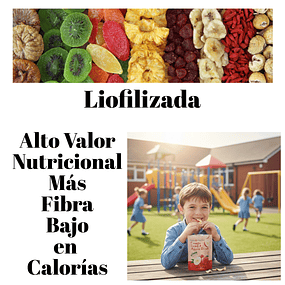 Snack Fruta Liofilizada, Come Fruta en Menos Cantidad con Mayor Aporte Nutricional