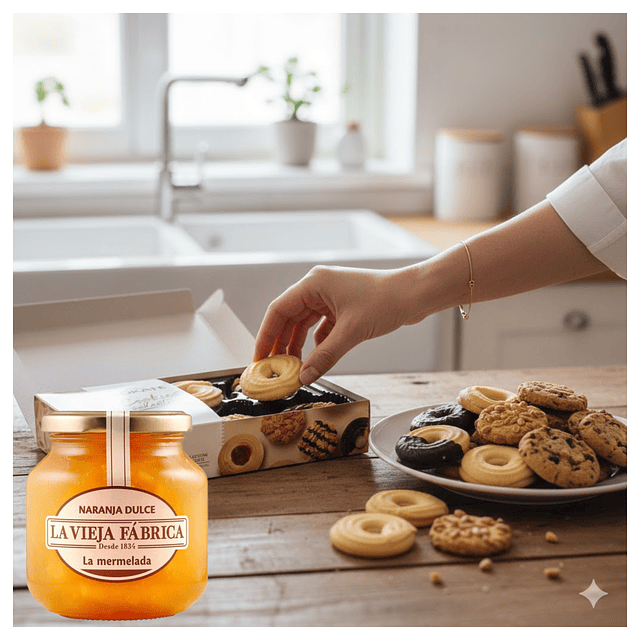 Galletas Mokate Selección más Mermelada Dulce de Naranja