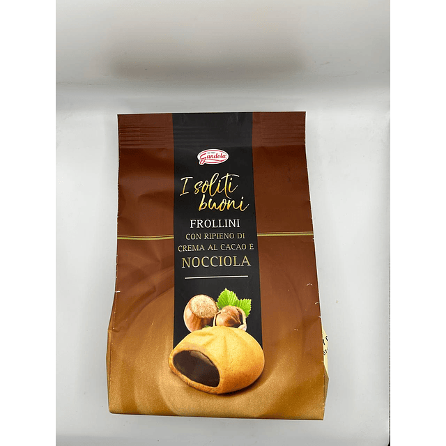 Galletas Rellenas con Cacao de  Avellanas  200g  Gandola Importado de Italia