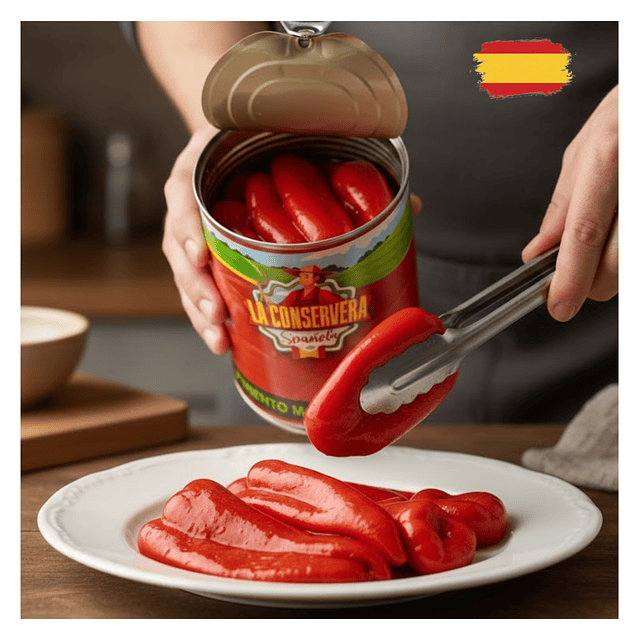 Pimiento Morrón Entero 390 Grs Importado de España