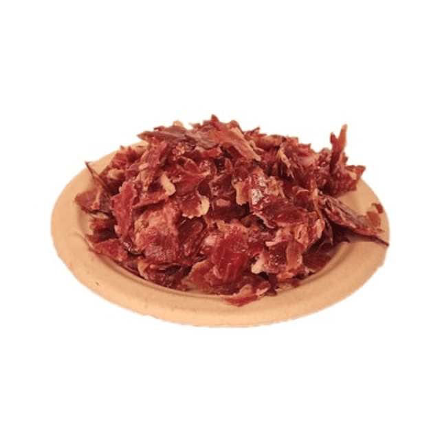 Recortes de Jamón Ibérico de Cebo Et. Negra, 500g Corte con Cuchillo Para Snack
