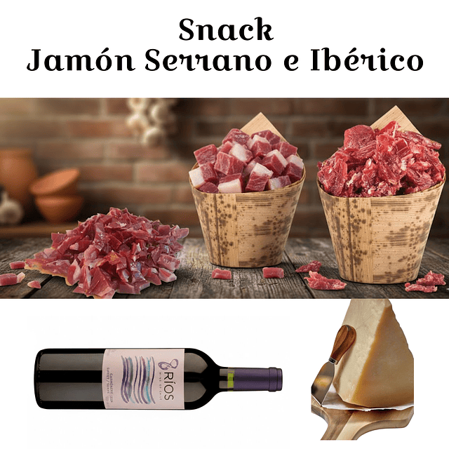 Recortes de Jamón Ibérico de Cebo Et. Negra, 500g más Agregados
