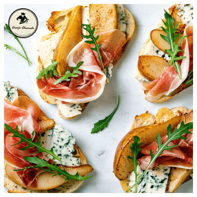 Trio Perfecto para tus Bocados Jamón Serrano - Queso Roquefort - Pimientos del Piquillo