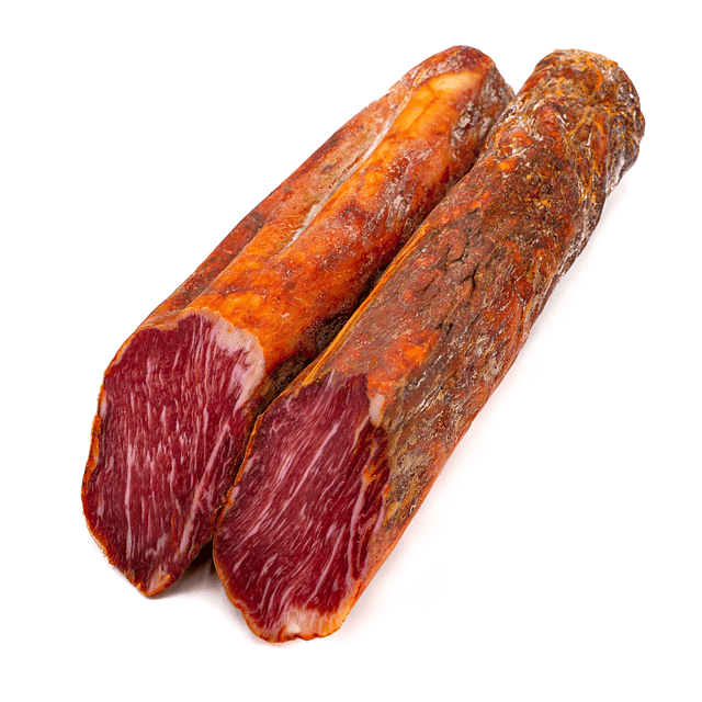 Lomo Embuchado ibérico de Cebo Etiqueta negra - Pieza 650 g. aprox.