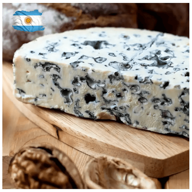 Queso Azul Roquefort Horma media pieza 1,1 Kg aprox Santa Fé Argentino.
