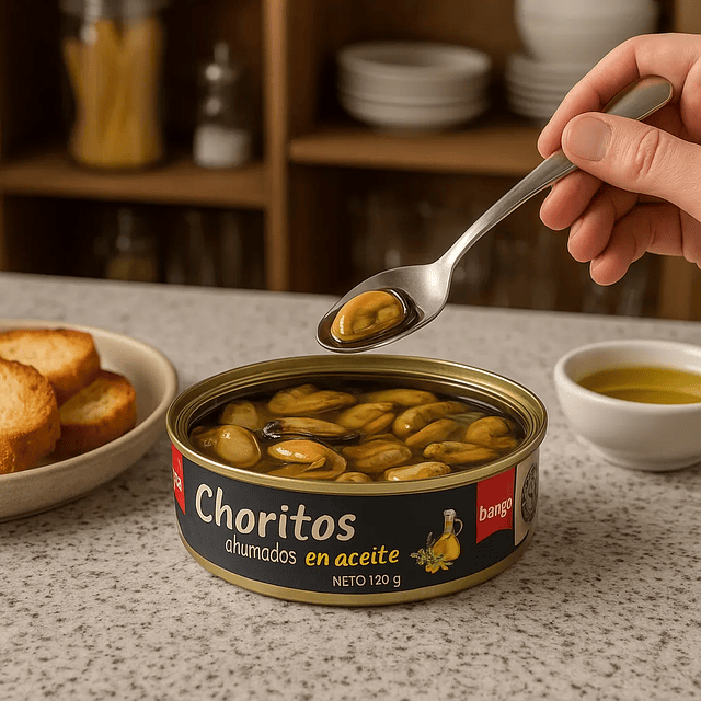 Choritos Ahumados en Aceite 120g Premium