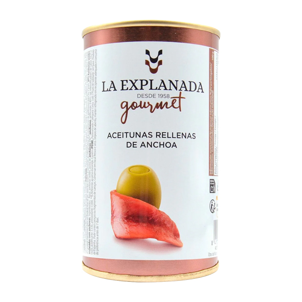 La Explanada Aceitunas Rellenas De Anchoas 350g