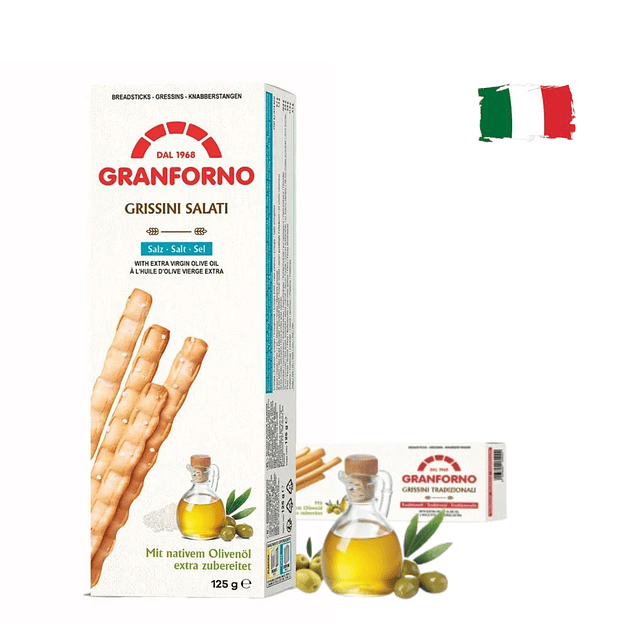 Grissini Granforno Sal Cristal 125 g