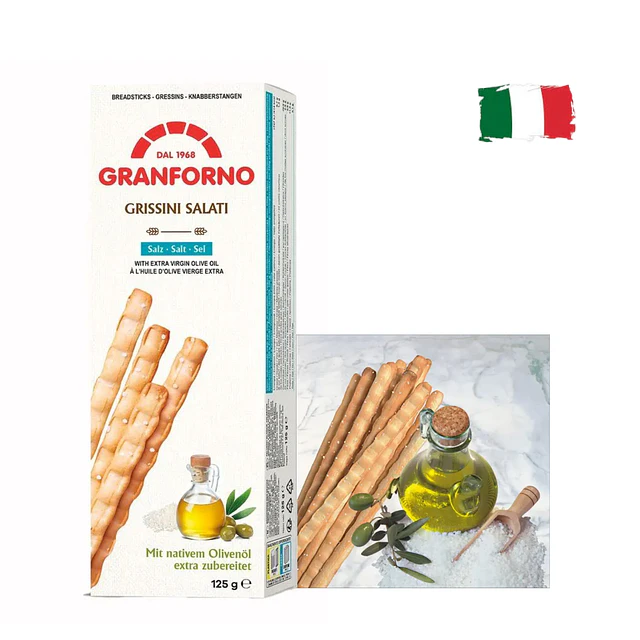 Grissini Granforno Sal Cristal 125 g