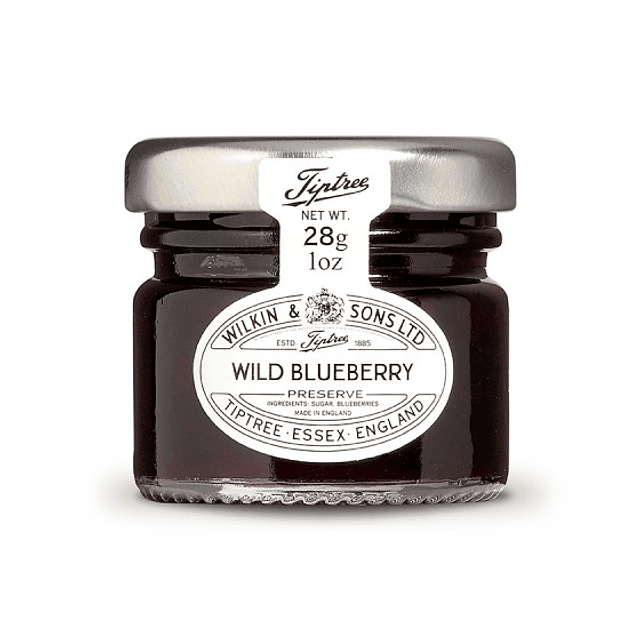Mermelada de Grosellas arándanos Wild Blueberry Tiptree Mini de 28 g Importadas de Inglaterra