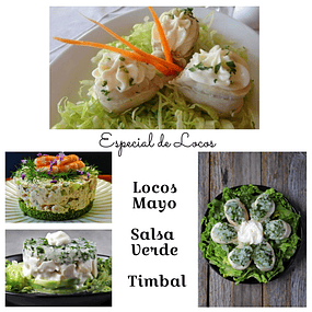 Locos en Conservas Frasco de Vidrio Calibre 6-8 Grandes y Calibre 10-12 Medianos