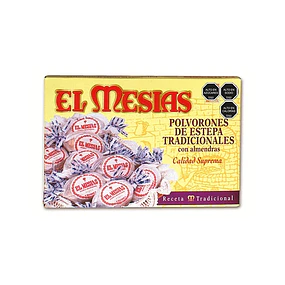 Polvorones Un Clasico Navideño Estilo Tradicional de la Estepa Española. Envoltura a Moño 400g