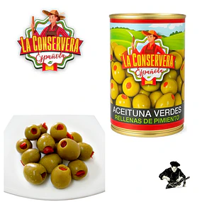 Aceitunas Verde Rellenas de Pimiento de La Conservera Española 300g