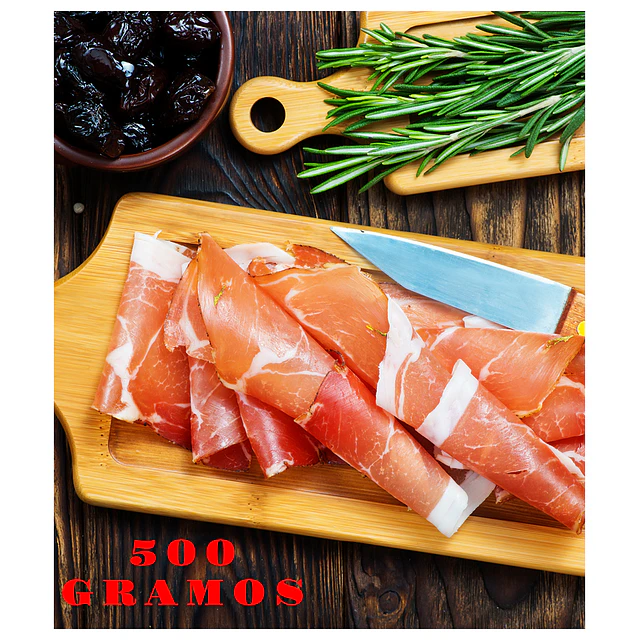 Display Jamón Serrano Laminado Etiqueta Roja 500g c/u