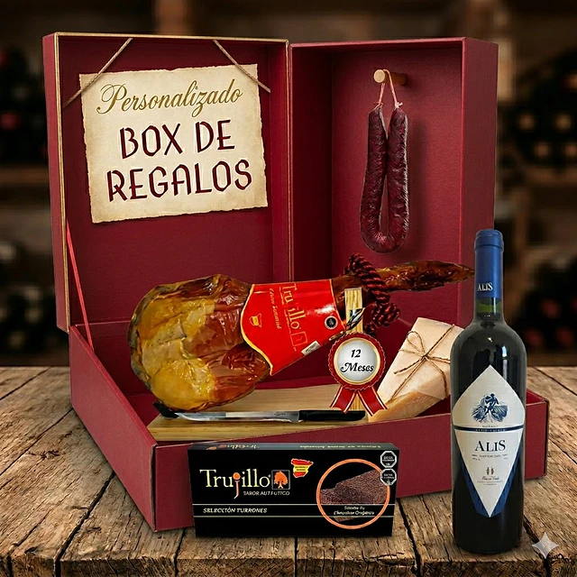 Box Paleta Serrano Roja Sorprende con este Regalo
