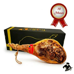 Jamón Serrano Et roja 7,5 kg aprox.  Importado de España. SIN ATRIL Y CUCHILLO