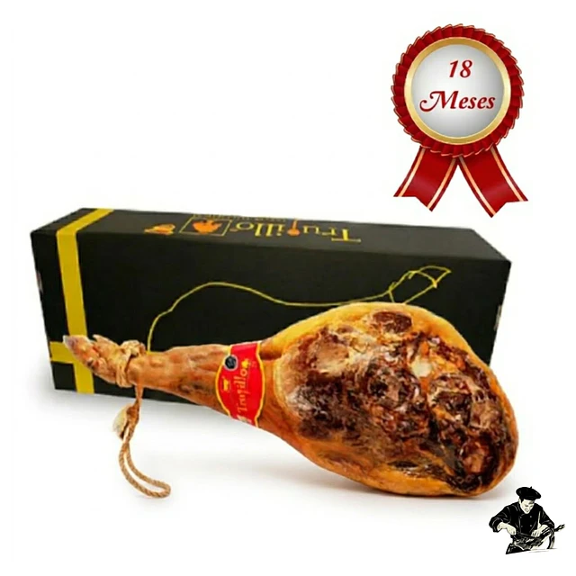 Jamón Serrano Et roja 7,5 kg aprox.  Importado de España. SIN ATRIL Y CUCHILLO
