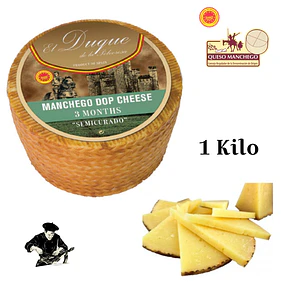 Queso Manchego Oveja Semicurado D.O.P. Duque de la Polvorosa 1 Kilo