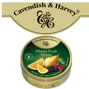 Cavendish & Harvey Caramelos Premium Cavendish & Harvey Sabores Frutales Importado de Alemania 220g