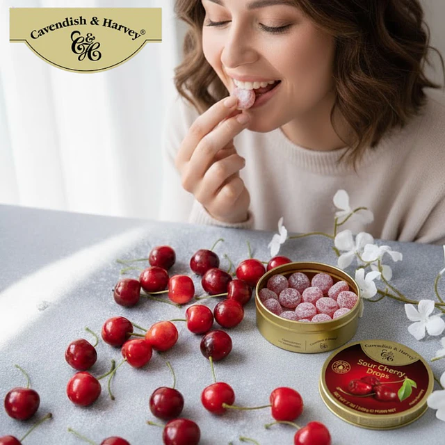 Cavendish & Harvey Caramelos Premium Cavendish & Harvey Sabores Frutales Importado de Alemania 220g