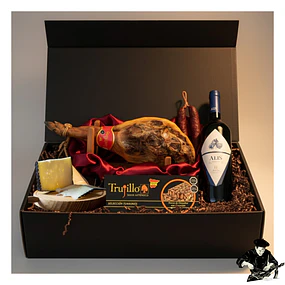 Jamón Serrano Pierna Trasera Etiqueta roja 7,5 Kilos  Box de Regalos