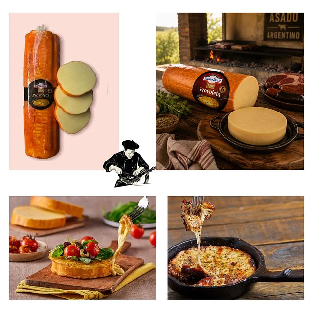 Provoleta Santa Rosa Parrillera Pieza Entera 4 Kg