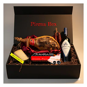 Jamón Serrano Pierna Trasera Etiqueta roja 7,5 Kilos  Box de Regalos