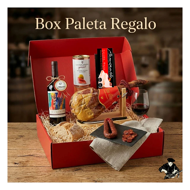 Box Paleta Serrano Roja Sorprende con este Regalo & Número 2