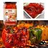 Pimiento rojo en tiras asados al fuego 300g. importados de España