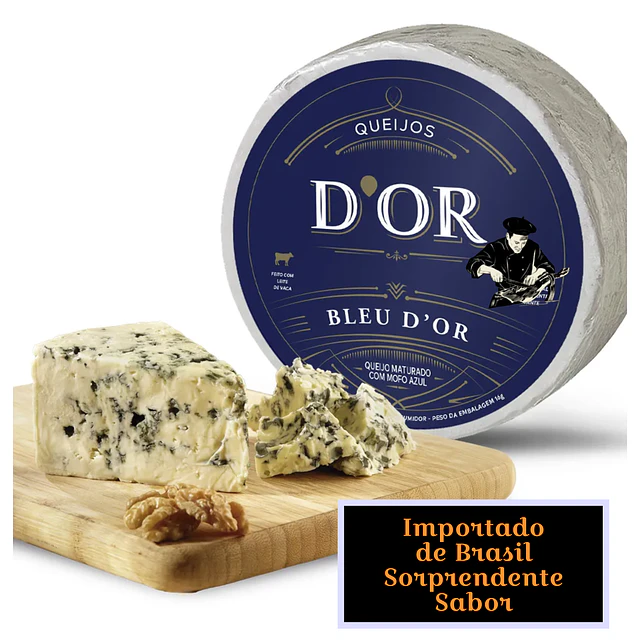 Queso Azul Roquefort Horma Dor de Queijos Brasil 2,6 Kg