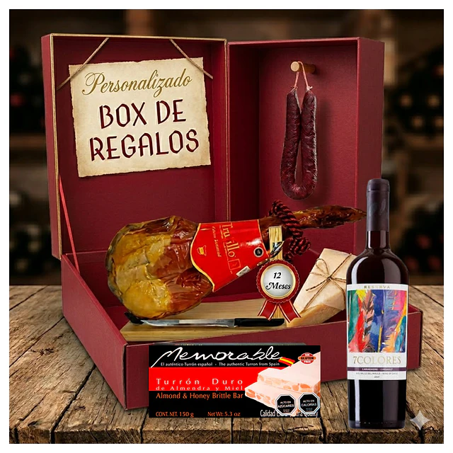 Box Paleta Serrano Roja Sorprende con este Regalo