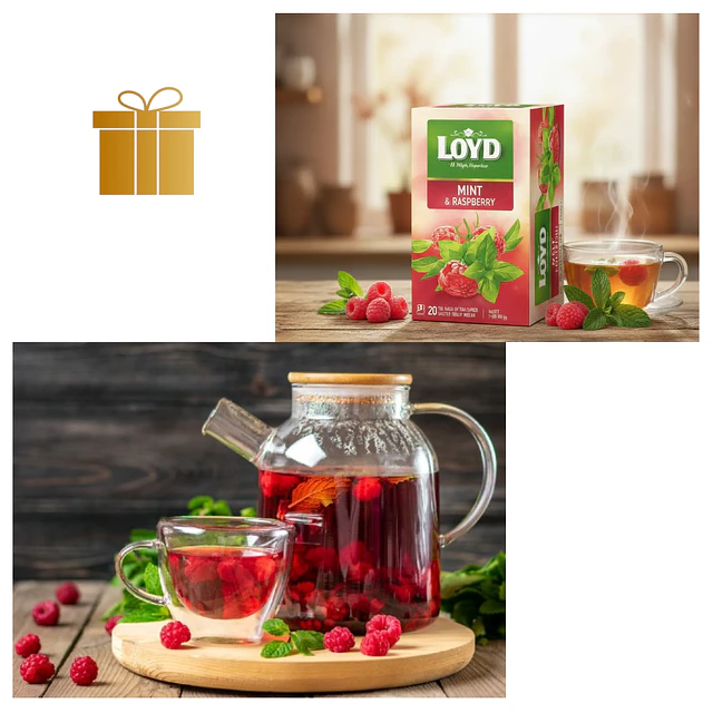 Té Menta Frambuesa de Loyd 20 Bolsitas importado de Polonia
