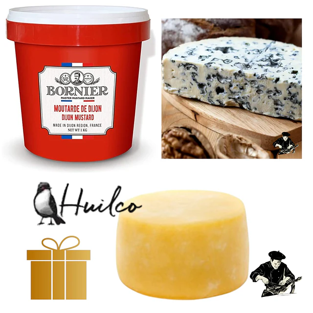 Queso Parmesano, Queso Roquefort, Mostaza Dijon